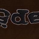 Brown Rhinestone OG Logo Sweatpants