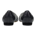 Black CC Toe Cap Ballerina Flats