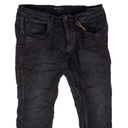 Black Inside Out Frayed Skinny Jeans