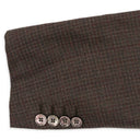 Brown Single Breasted Plaid Suit