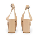 PEACH POUSSIN SMOOTH KID HEELS