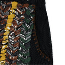 Black Braided Bandana Shorts