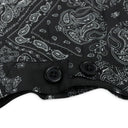 Black Bandana Pleated Skirt