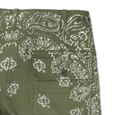 Green Bleached Bandana Field Cargo Pants