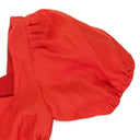 Red Button Down Mini Dress