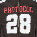 Black Football Jersey Track Jacket