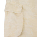 Antique White Jacquard Cargo Shorts