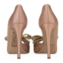 PINK POUDRE (P45) GARAVANI SCARPE CRYSTAL BOW HEELS