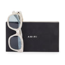 Pearl / Blue Classic Logo Sunglasses