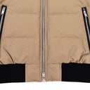 Dune/Bronze Cloud Shearling Bomber Jacket