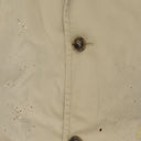Beige Paint Splatter Trench Coat Beige