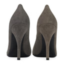 GRAY LUXE KID SUEDE HEELS