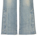 Blue Broken Flare Skinny Jeans