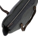 Grey Monili Felt Leather Tote Bag