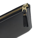 Black Cotton Wreath Wallet