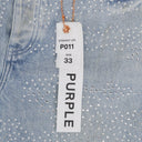 Light Indigo Sandstone Camo Hotfix Straight Jeans