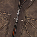 Seal Brown Split Parka Twill Coat