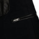 Black Leather Cargo Pants