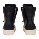 Black Leather Jumbolace Sneaker