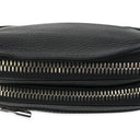 Black Pebbled Nappa Hip Pouch