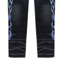 Black Bandana Flame Jean