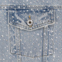 Light Indigo Crystal Galore Denim Jacket