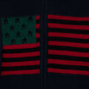 Blue Flag Zip Sweater