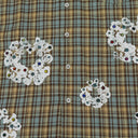 Tan Cotton Wreath Western Button-Up