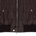Brown Quilted Down Bomber