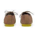 BEIGE VELVET KID LOW TOP OXFORDS