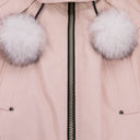 Dusty Rose/Natural Debbie Shearling Bomber Jacket