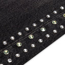 Black Studded Vintage Flare Jeans