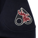 Navy NHL x Moose Knuckles Rangers Bomber Jacket