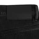 Black Concorde Rip Repair Wide-Leg Jeans