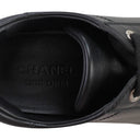 Black Logo Low-Top Sneakers