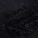 Black Purple x Blue Sky Denim Jacket