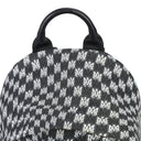 Black Wavy Houndstooth Backpack