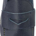 BLUE ELTHAM SMOOTH OILED PULL UP LOAFERS