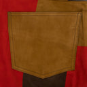 Multi Night-Off Suede Patchwork Pants