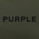 Green Wordmark Satin Front Zip Bomber