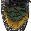 BLACK SCARPE LACED LEATHER BROGUES OXFORDS