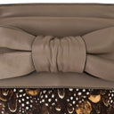 BROWN CALF HAIR APHRODITE BOW HANDBAG