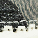 Grey Denim Cap Toe Logo Oxfords