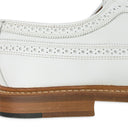 WHITE LACED MACNEIL WINGTIP OXFORDS