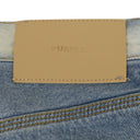 Light Indigo Basalt Distressed Straight-Leg Jeans