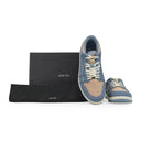 Beige/Blue Raffia Skel Top Low