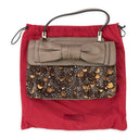 BROWN CALF HAIR APHRODITE BOW HANDBAG