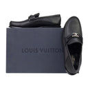 Black Grained Major Loafers