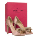 PINK POUDRE (P45) GARAVANI SCARPE CRYSTAL BOW HEELS