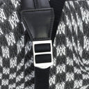 Black Wavy Houndstooth Backpack